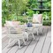 Manhattan Comfort Monaco Rope Wicker 3-Piece Patio Conversation Set with Cushions in Cream OD-CV013-CR - alternate 2